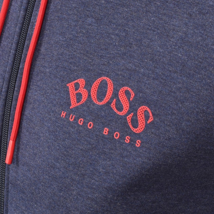 Alternative Image for ProductBOSS Saggy Full Zip Hoodie Navy3